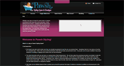 Desktop Screenshot of pawshstyling.com