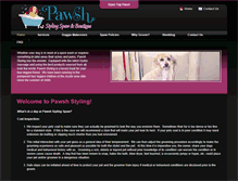 Tablet Screenshot of pawshstyling.com